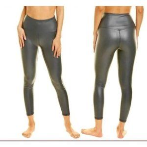 NWT X by Gottex Faux‎ Leather Women's High Rise Leggings Size Medium